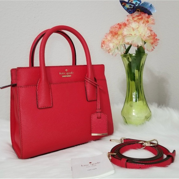 GUC Kate spade | Cameron Street Mini Candace Satchel Crossbody, Burgundy - Picture 1 of 16